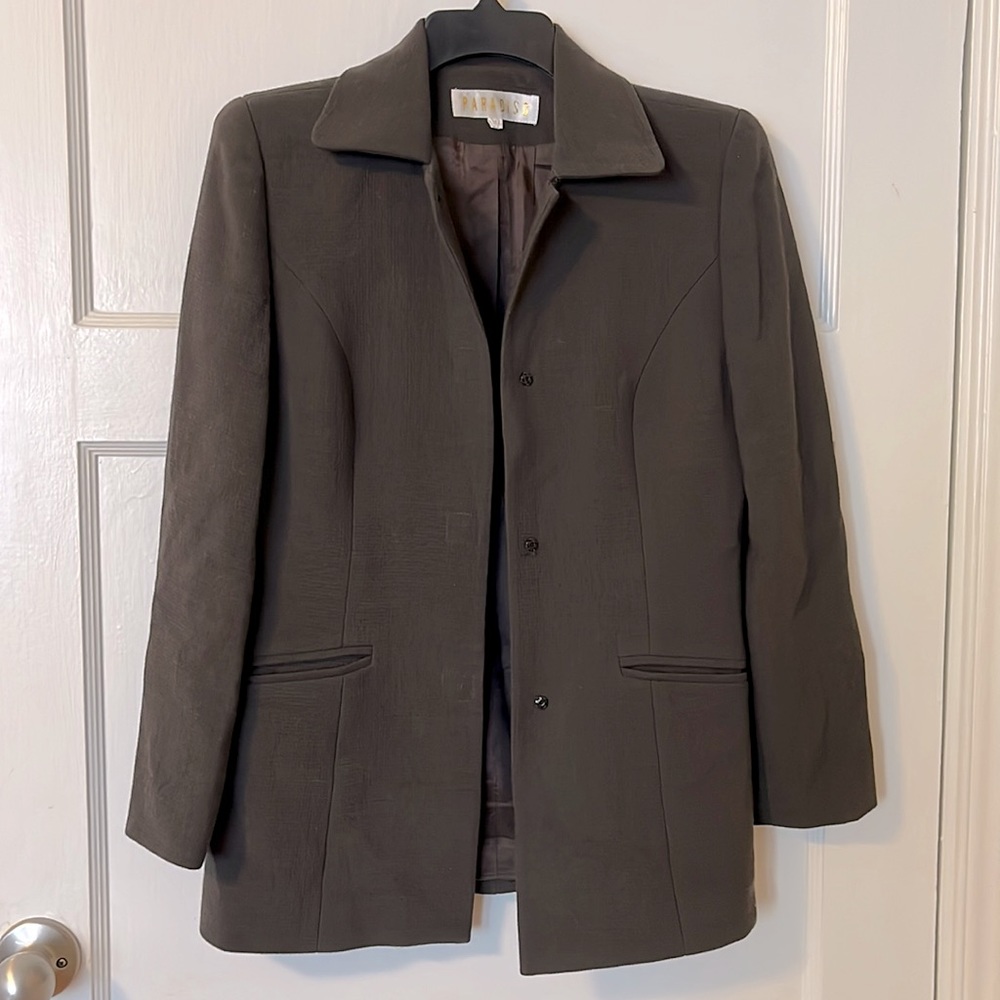 LIKE NEW Dark Olive Green Jacket/Coat